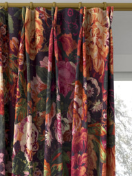 Sanderson Very Rose and Peony Made to Measure Curtains or Roman Blind, Wild Plum - thumbnail 4