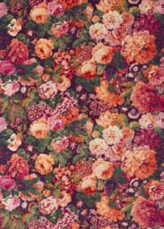 Sanderson Very Rose and Peony Made to Measure Curtains or Roman Blind, Wild Plum