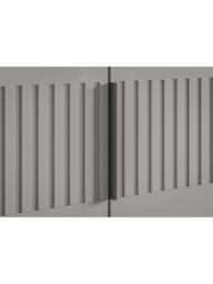 John Lewis Newlyn 3m Hinged Wardrobe with 6 Glass Doors - thumbnail 3