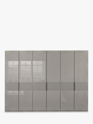 John Lewis Newlyn 3m Hinged Wardrobe with 6 Glass Doors - thumbnail 4