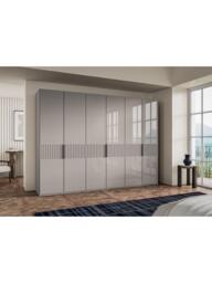 John Lewis Newlyn 3m Hinged Wardrobe with 6 Glass Doors - thumbnail 2