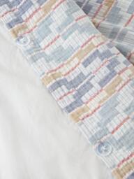 John Lewis Merida Chevron Pure Cotton Jacquard Duvet Cover Set - thumbnail 4