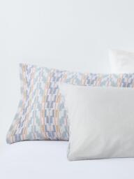 John Lewis Merida Chevron Pure Cotton Jacquard Duvet Cover Set - thumbnail 3