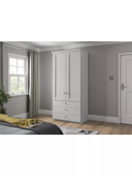 John Lewis Marlow 100cm Hinged Wardrobe with 3 Drawers - thumbnail 3