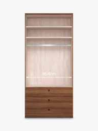 John Lewis Marlow 100cm Hinged Wardrobe with 3 Drawers - thumbnail 4