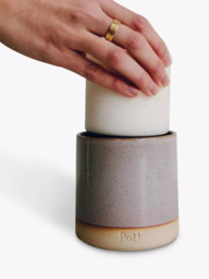 Pott Candles Heather Stoneware Tonka Scented Candle, 290g - thumbnail 3