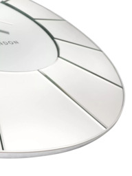 Thomas Kent Hamilton Mirrored Wall Clock, Silver Mirror - thumbnail 3