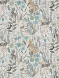 Harlequin Hide And Seek Made to Measure Curtains or Roman Blind, Linen/Duck Egg/Stone - thumbnail 1