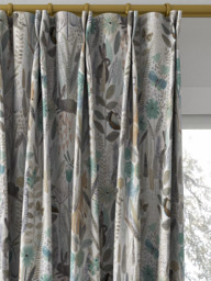 Harlequin Hide And Seek Made to Measure Curtains or Roman Blind, Linen/Duck Egg/Stone - thumbnail 4