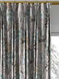 Harlequin Hide And Seek Made to Measure Curtains or Roman Blind, Linen/Duck Egg/Stone - thumbnail 6