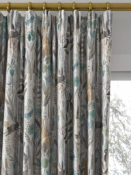 Harlequin Hide And Seek Made to Measure Curtains or Roman Blind, Linen/Duck Egg/Stone - thumbnail 2