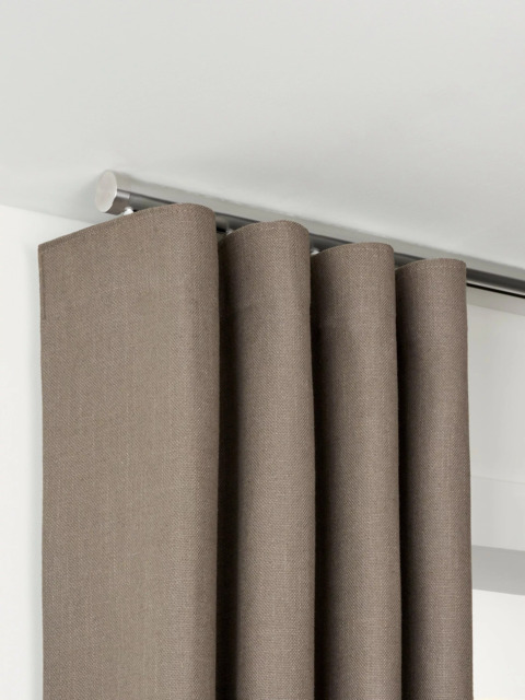 John Lewis Made to Order Select Curl Gliding Curtain Pole with Stud Finial, Ceiling Fix, Dia.30mm - image 1