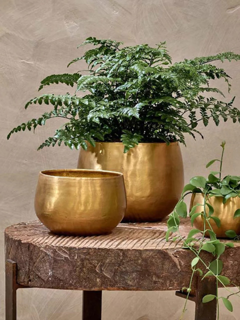 Nkuku Atsu Brass Planter