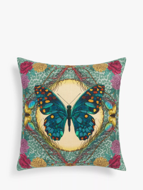 John Lewis + Matthew Williamson Butterfly Cushion, Multi