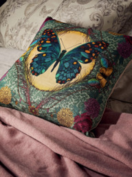 John Lewis + Matthew Williamson Butterfly Cushion, Multi - thumbnail 2