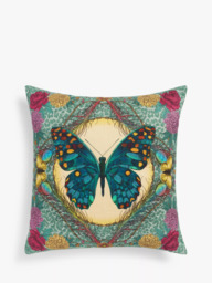 John Lewis + Matthew Williamson Butterfly Cushion, Multi - thumbnail 1