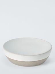 John Lewis Matte Ceramic Soap Dish, Natural