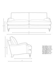 John Lewis Otley Large 3 Seater Sofa, Light Leg, Ticking Stripe Green Version 2 - thumbnail 2