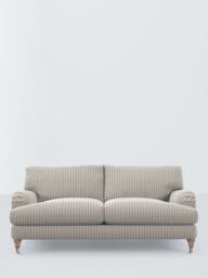 John Lewis Otley Large 3 Seater Sofa, Light Leg, Ticking Stripe Green Version 2 - thumbnail 5