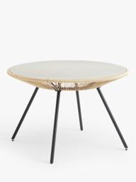 John Lewis Salsa 4-Seater Round Garden Dining Table & Chairs Set, Green - thumbnail 4