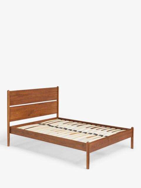 John Lewis Scandi Wood Bed Frame, Double, Walnut - image 1