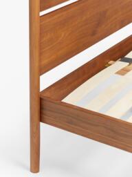 John Lewis Scandi Wood Bed Frame, Double, Walnut - thumbnail 4