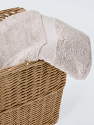 John Lewis Square Woven Willow Basket, Light Natural, Large - thumbnail 3