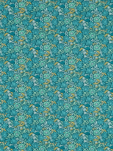Clarke & Clarke Mallow Made to Measure Curtains or Roman Blind, Teal - image 1