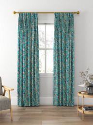 Clarke & Clarke Mallow Made to Measure Curtains or Roman Blind, Teal - thumbnail 5