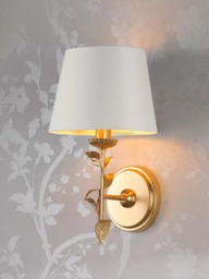 Laura Ashley Halton Wall Light, Gold - thumbnail 1