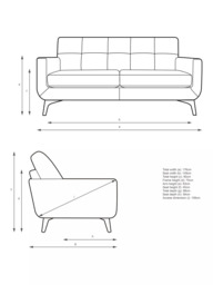 John Lewis Barbican Medium 2 Seater Leather Sofa, Dark Leg - thumbnail 2
