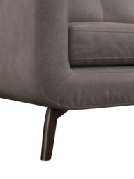 John Lewis Barbican Medium 2 Seater Leather Sofa, Dark Leg - thumbnail 6