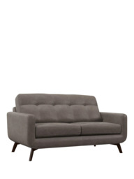 John Lewis Barbican Medium 2 Seater Leather Sofa, Dark Leg - thumbnail 1