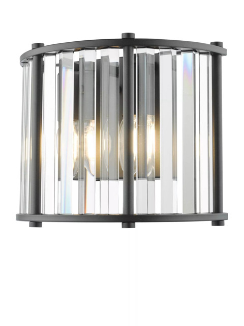 Där Kiran Glass 2 Arm Wall Light - image 1