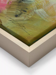 John Lewis Natasha Barnes 'Cherry Blossom' Abstract Framed Canvas Print, 64 x 64cm, Pink/Multi - thumbnail 3