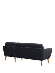 John Lewis Arlo RHF Chaise Leather Sofa, Light Leg - thumbnail 4