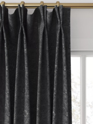 William Morris At Home Marigold Velvet Made to Measure Curtains or Roman Blind, Charcoal - thumbnail 4