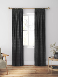 William Morris At Home Marigold Velvet Made to Measure Curtains or Roman Blind, Charcoal - thumbnail 3