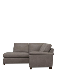 John Lewis Camden LHF Leather Corner Sofa, Dark Leg - thumbnail 3