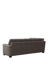 John Lewis Camden LHF Leather Corner Sofa, Dark Leg - thumbnail 4