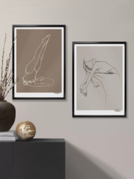 Brookpace Lascelles Anna Bulow 'Flow 8' Limited Edition Framed Print, 75 x 55cm, Grey - thumbnail 4