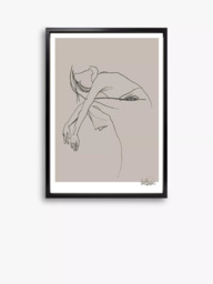 Brookpace Lascelles Anna Bulow 'Flow 8' Limited Edition Framed Print, 75 x 55cm, Grey - thumbnail 1