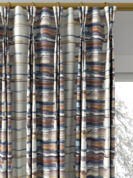 Harlequin Zeal Made to Measure Curtains or Roman Blind, Old Navy/Denim/Tan - thumbnail 6