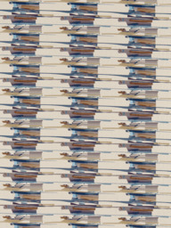 Harlequin Zeal Made to Measure Curtains or Roman Blind, Old Navy/Denim/Tan