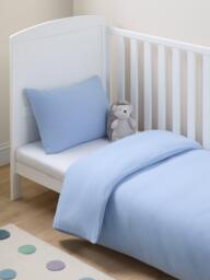 John Lewis Kids' Muslin Cotton Duvet Cover and Pillowcase Set, Cotbed (120 x 140cm) - thumbnail 5