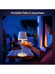 Philips Hue Go Rechargeable Table Lamp, White - thumbnail 2