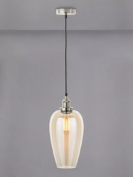 Pacific Clio Long Glass Shade Pendant Ceiling Light - thumbnail 1