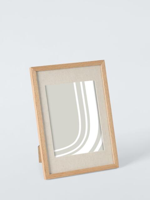 John Lewis Linen Mount Photo Frame, Natural Oak - image 1