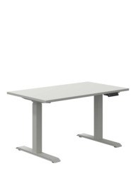 Bisley Sit & Stand Height Adjustable Oak Veneer Top Desk, 120cm - thumbnail 2