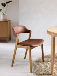 John Lewis Santino Dining Chair, Bianco Oil Oak - thumbnail 2